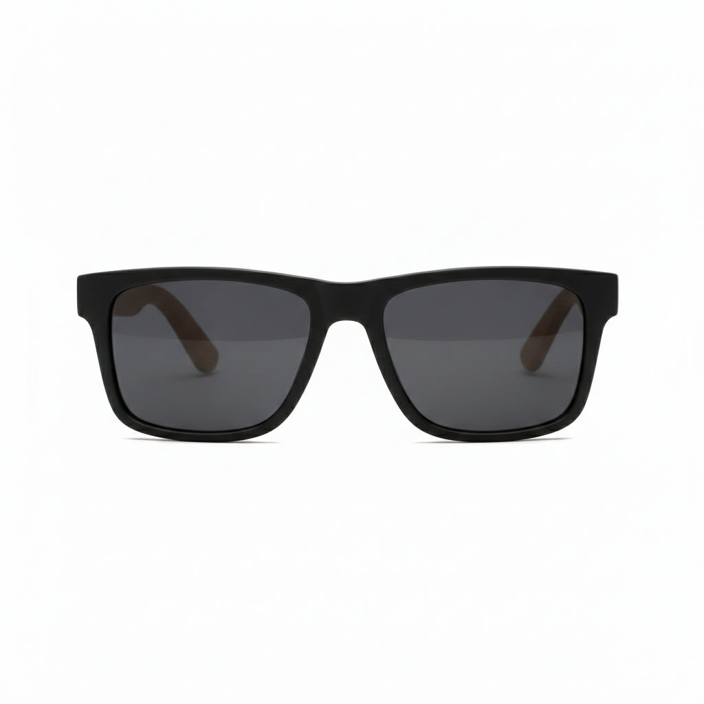 Óculos de Sol Verão Madeira Bambu Masculino Quadrado